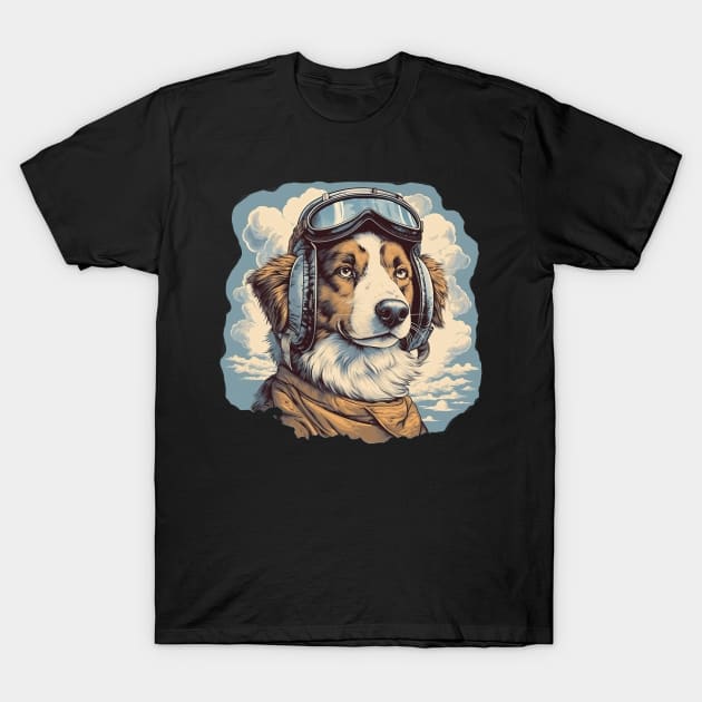 Aviator dog T-Shirt by GreenMary Design